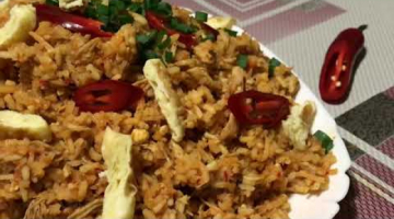 Гарнир из РИСА Рецепт **Жареный РИС с КУРИЦЕЙ и ЯЙЦОМ**Вьетнамская и китайская кухня
