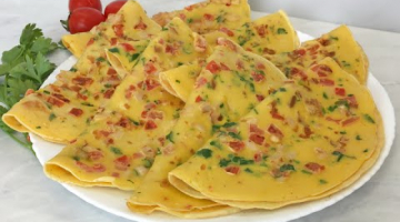Идеальный Завтрак Быстро, Сытно и Очень Вкусно / Омлет с Колбасой и Помидорами!