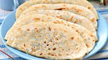 Кутабы с зеленью и сыром - простые лепешки на сковороде