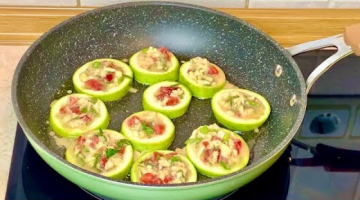 Очень Вкусные жареные КАБАЧКИ на сковороде! Просто. Красиво Полезно. Вкуснота из кабачков за минуты