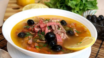 Солянка сборная мясная Классический рецепт