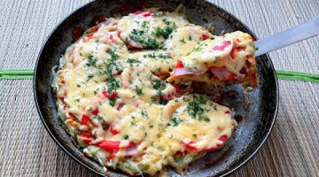 Вкусная, нежная и воздушная пицца из кабачков