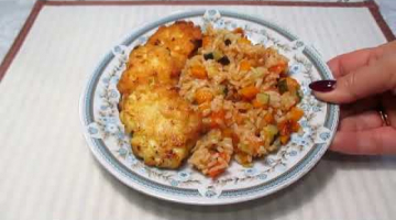 Вкусный ужин или обед /Котлеты из курицы с овощным гарниром